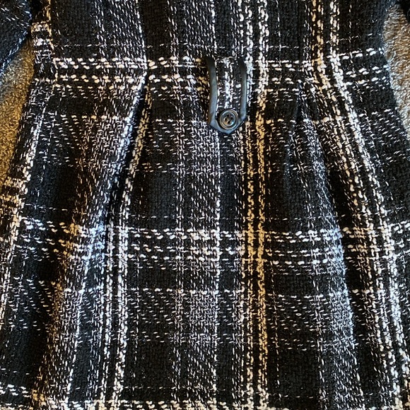BCX Double Breasted Black & White Plaid Belted Jacket, Women’s size L - Picture 13 of 16